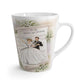 Vintage Love Notes: Retro Bride & Groom Ceramic Latte Mug - For the Newlyweds