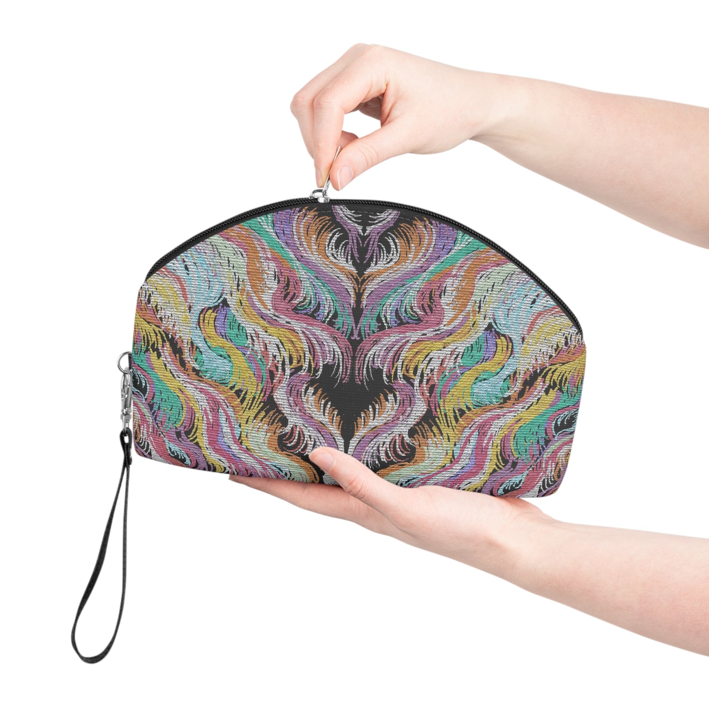 Goddess Vibes Caden Caraco Art Print Cosmetic Travel Makeup Bag Wristlet