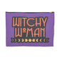 Witchy Woman Moons Distressed Celestial Halloween Print Polyester Accessory Pouch Travel Bag