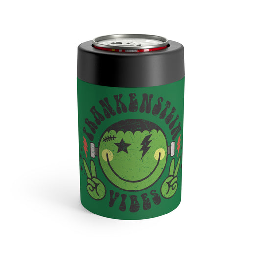 Frankenstein Vibes Green Distressed Halloween Stainless Steel Can Holder