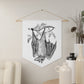 Retro Bat Halloween Decor Print Wall Hanging Banner Flag