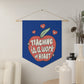 Teaching Is A Work Of Heart Print Wall Hanging Banner Flag