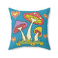 Mushroom Pillow Style Spun Polyester Square Pillow