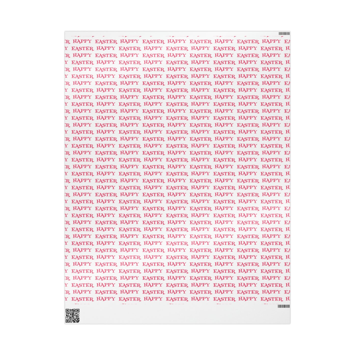 Happy Easter Pink And White Atomic Retro Style Holiday Gift Wrap Paper - Glossy Or Matte