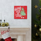 Merry Everything And A Happy Always Cute Christmas Tree Retro Style Christmas Canvas Gallery Wrap