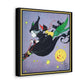 Witch Black Cats Boomride Retro Halloween Print Canvas Gallery Wrap