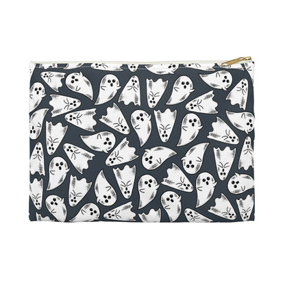 Cute Halloween Ghosts Print Polyester Accessory Pouch Travel Bag