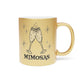 Mimosas Champagne Atomic Mid Century Retro Style Gold Metallic Mug