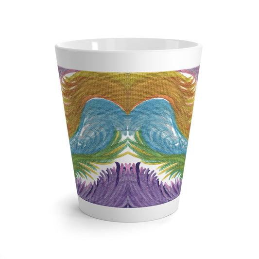 Space Feathers Caden Caraco Latte Mug