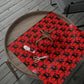 Reindeer Silhouette Red Mid Century Retro Christmas Print Holiday Gift Wrap Paper - Glossy Or Matte