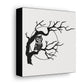 Retro Owl In Tree Retro Halloween Print Canvas Gallery Wraps