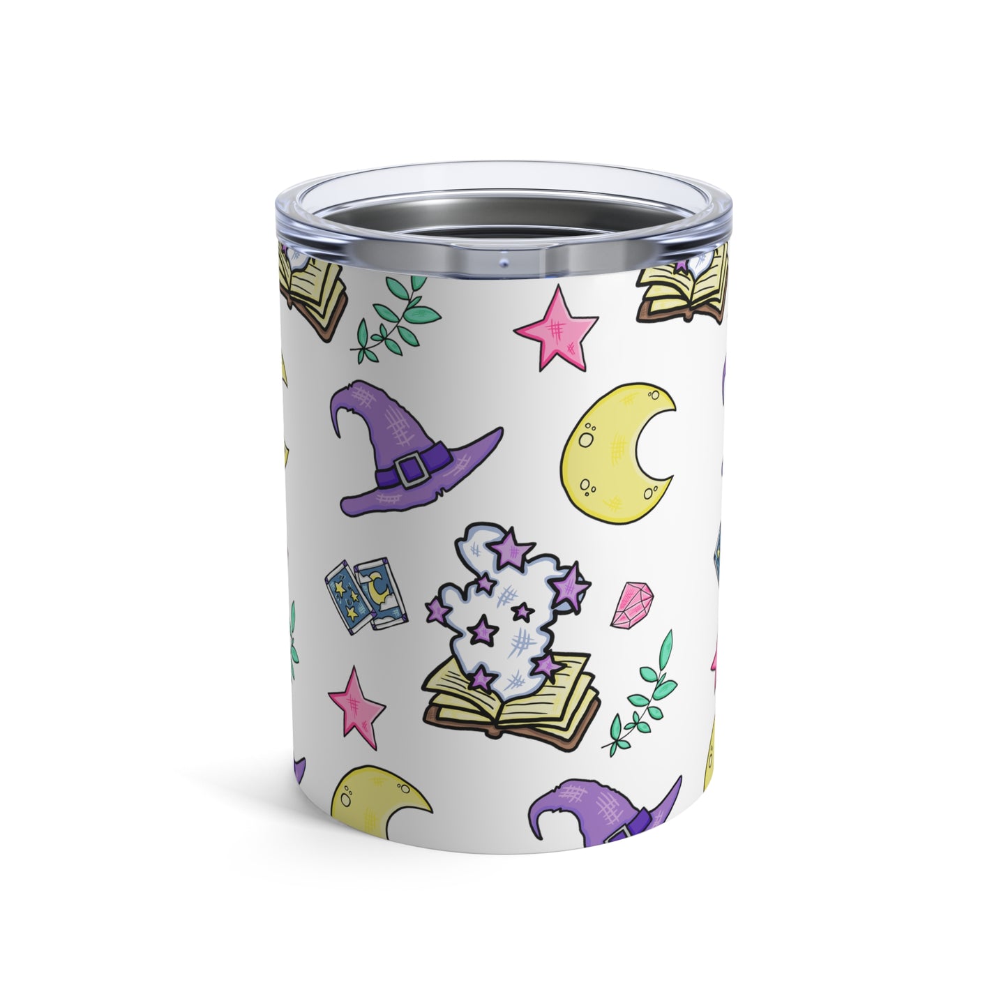 Celestial Cute Witch Halloween Stainless Steel Tumbler 10oz