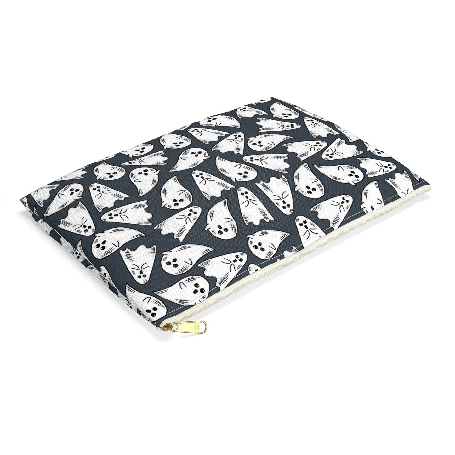 Cute Halloween Ghosts Print Polyester Accessory Pouch Travel Bag