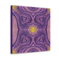 Purple Love Frequency Mosaic Caden Caraco Canvas Gallery Wrap