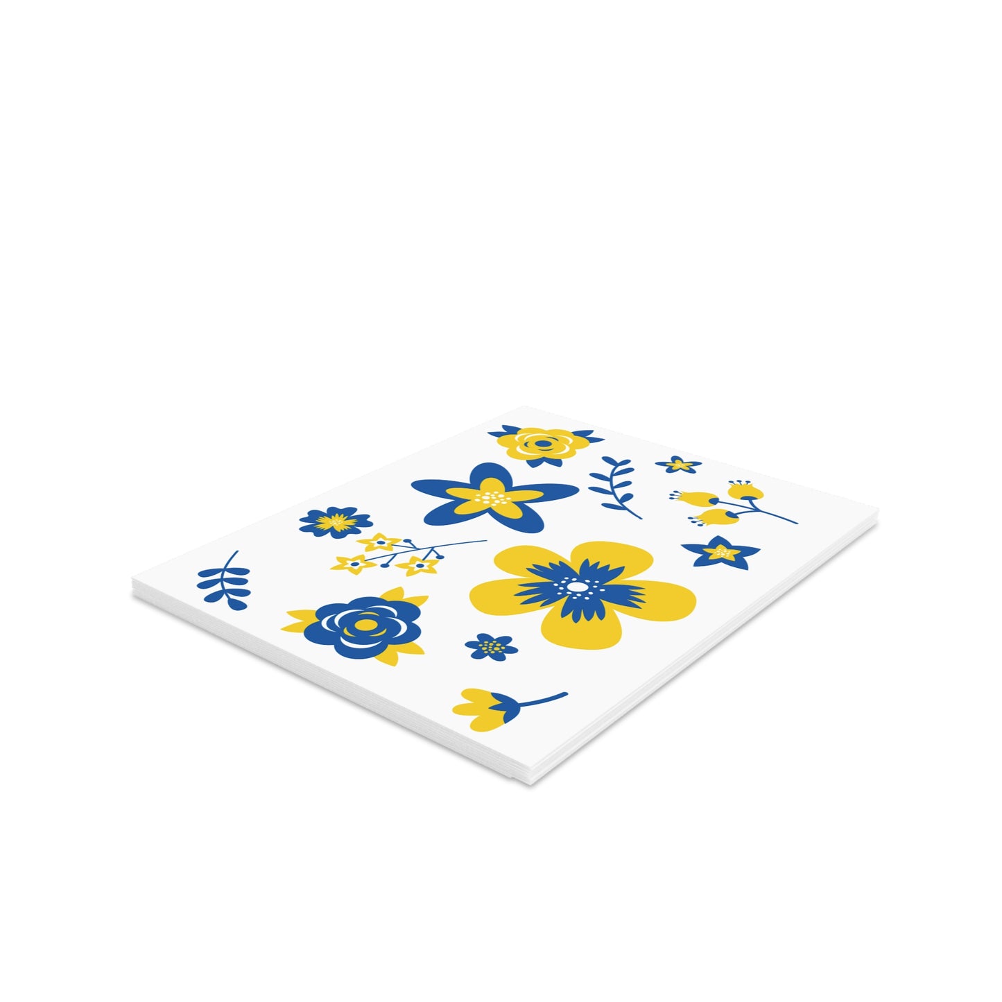 Ukranian Country Flowers Matte Greeting Cards (8, 16, and 24 pcs)