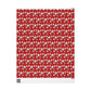 Greetings Christmas Ornaments Red Retro Christmas Style Gift Wrap Paper - Glossy Or Matte