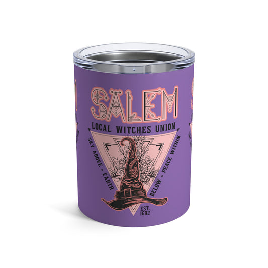 Salem Local Witches Union Halloween Purple Stainless Steel Tumbler 10oz