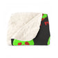 Bite Me Poison Apple Halloween Sherpa Fleece Blanket