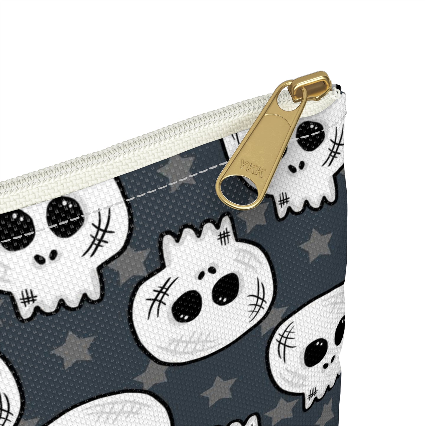 Skulls And Stars Halloween Print Polyester Accessory Pouch Travel Bag