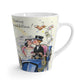 Celebrate in Style with our Midcentury Bride and Groom Wedding Congratulations Latte Mug