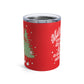 Merry Everything And Happy Always Cute Christmas Tree Retro Style Christmas Stainless Steel Tumbler 10oz