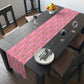 Pink Cheers Champagne Toast Table Runner