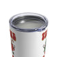 Tis The Season Christmas Tree Peppermint Drink Retro Style Christmas Stainless Steel Tumbler 10oz