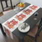 Fall Vibes Leaf Friends Retro Style Fall Autumn Decor Table Runner