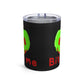 Bite Me Poison Apple Halloween Black Stainless Steel Tumbler 10oz