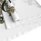 Merry Christmas Wreath Retro Style Christmas Print Home Decor Cotton Poly Table Runner