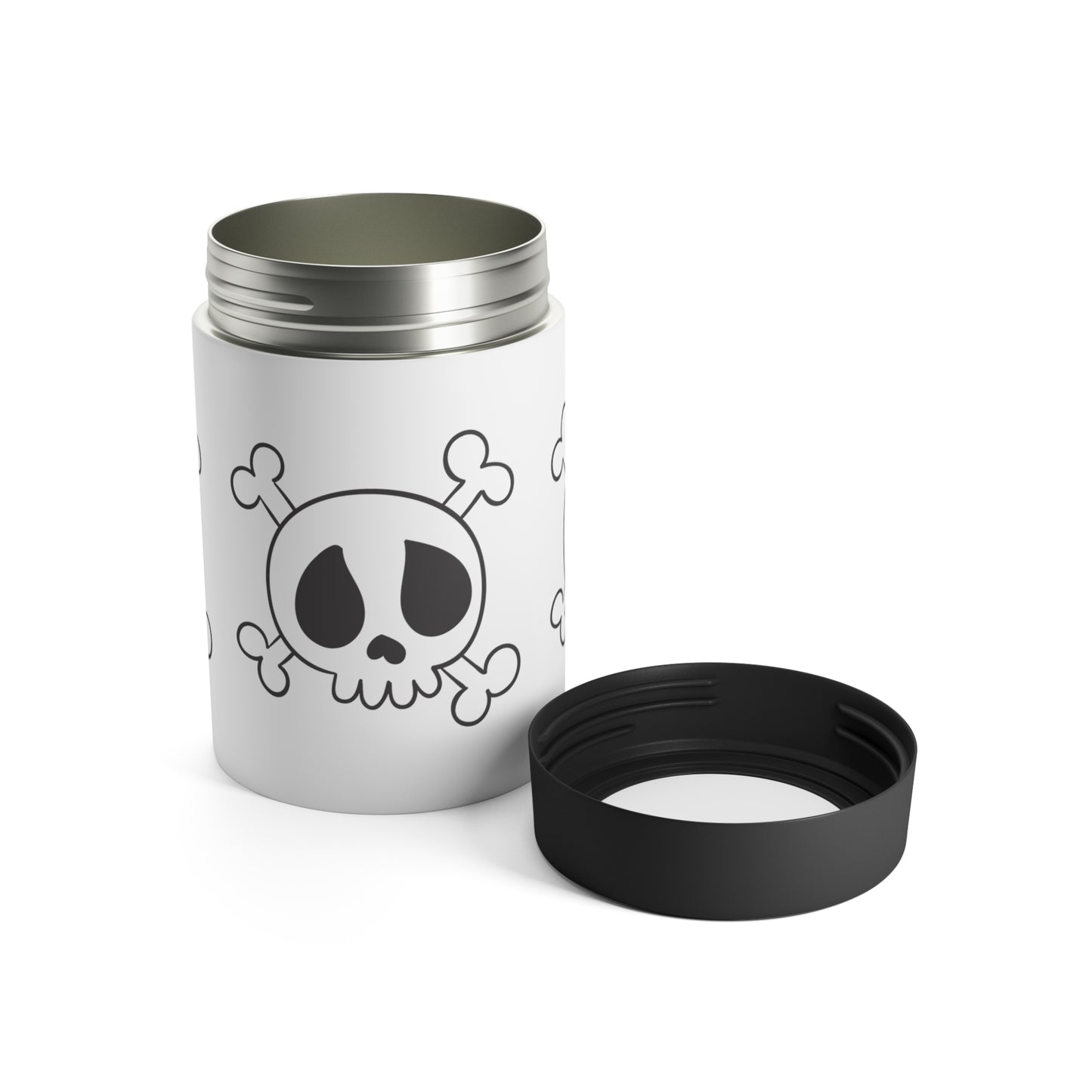 Halloween Skulls Stainless Steel Can Holder