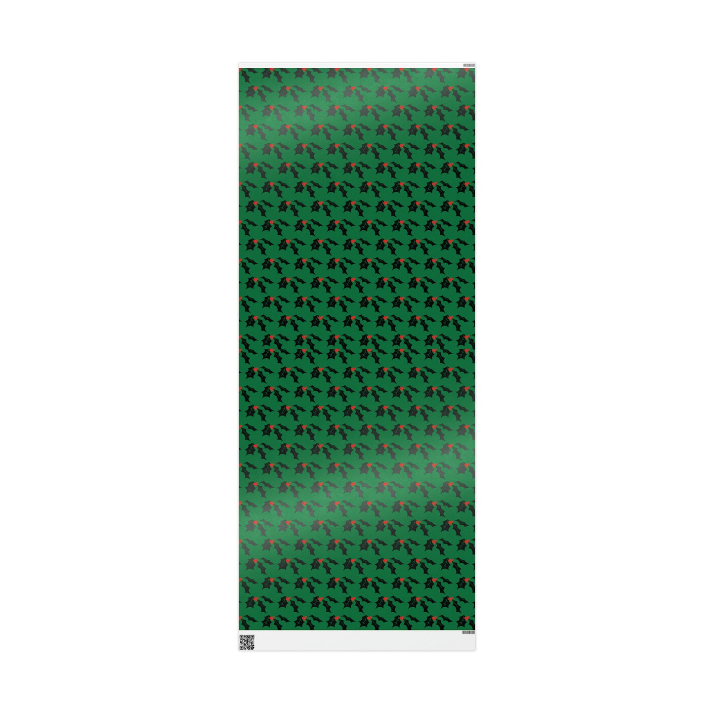 Christmas Holly Mid Century Retro Christmas Print Holiday Gift Wrap Paper - Glossy Or Matte