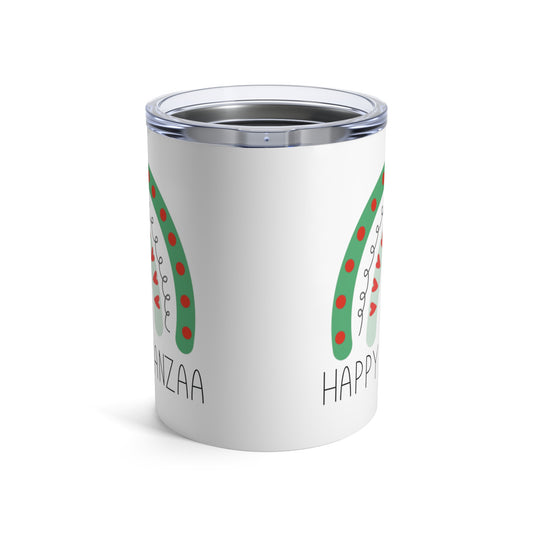 Happy Kwanzaa Boho Rainbow Stainless Steel Tumbler 10oz