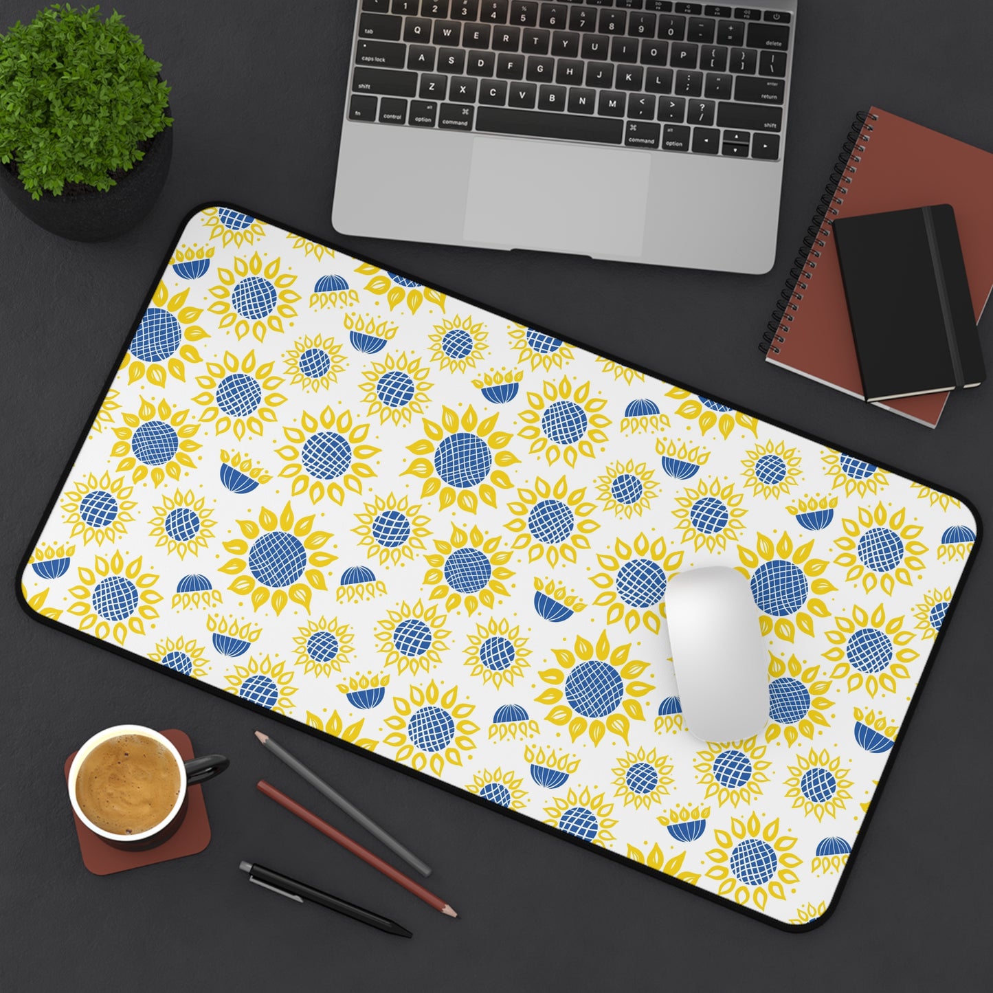 Ukranian Sunflowers Desk Mat - 3 size options