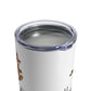 Merry Christmas Leaping Reindeer Mid Century Retro Christmas Print Stainless Steel Tumbler 10oz