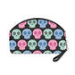 Pastel Goth Skulls Cute Black Halloween Travel Cosmetic Makeup Bag