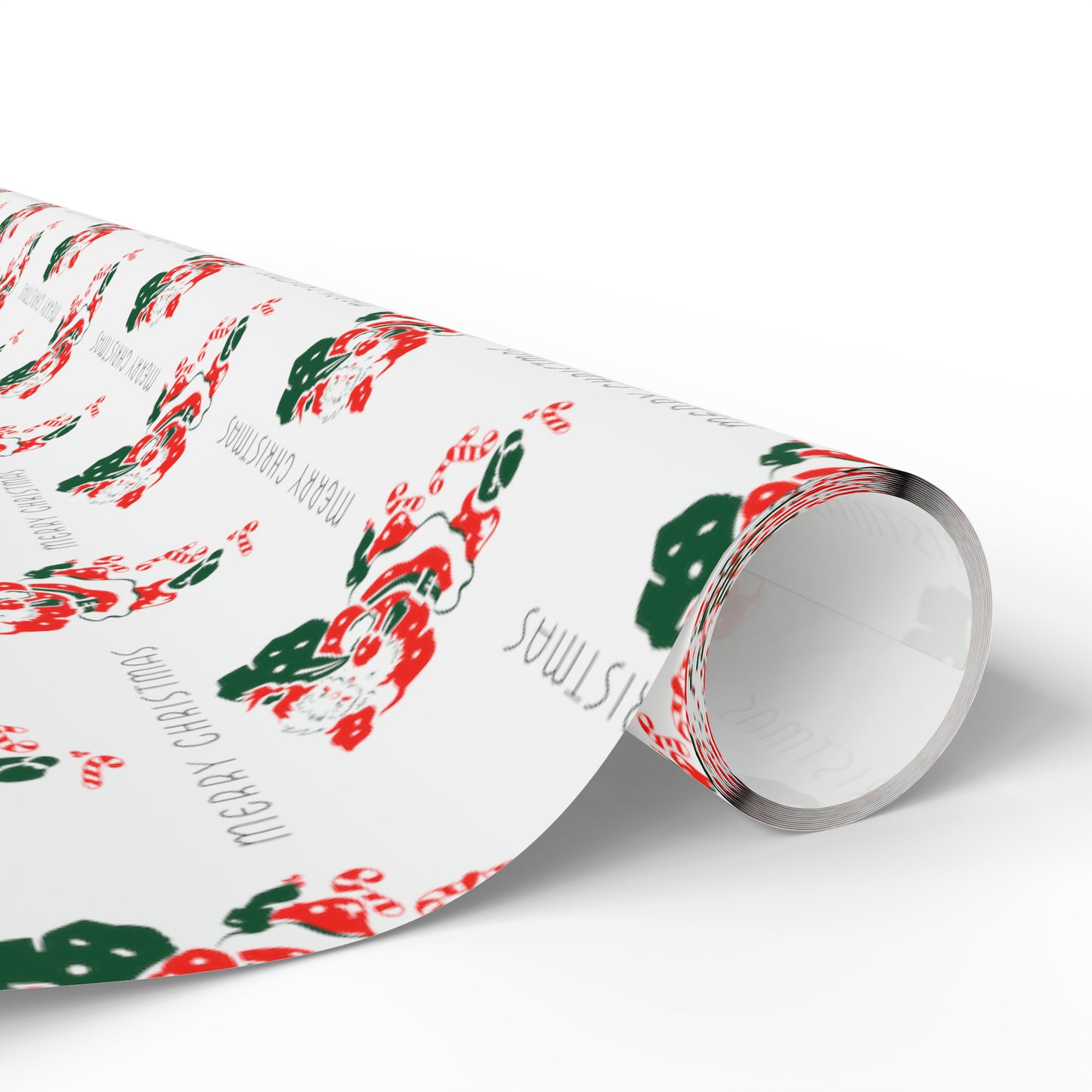 Merry Christmas Santa Mid Century Retro Christmas Style Holiday Gift Wrap Paper - Glossy Or Matte