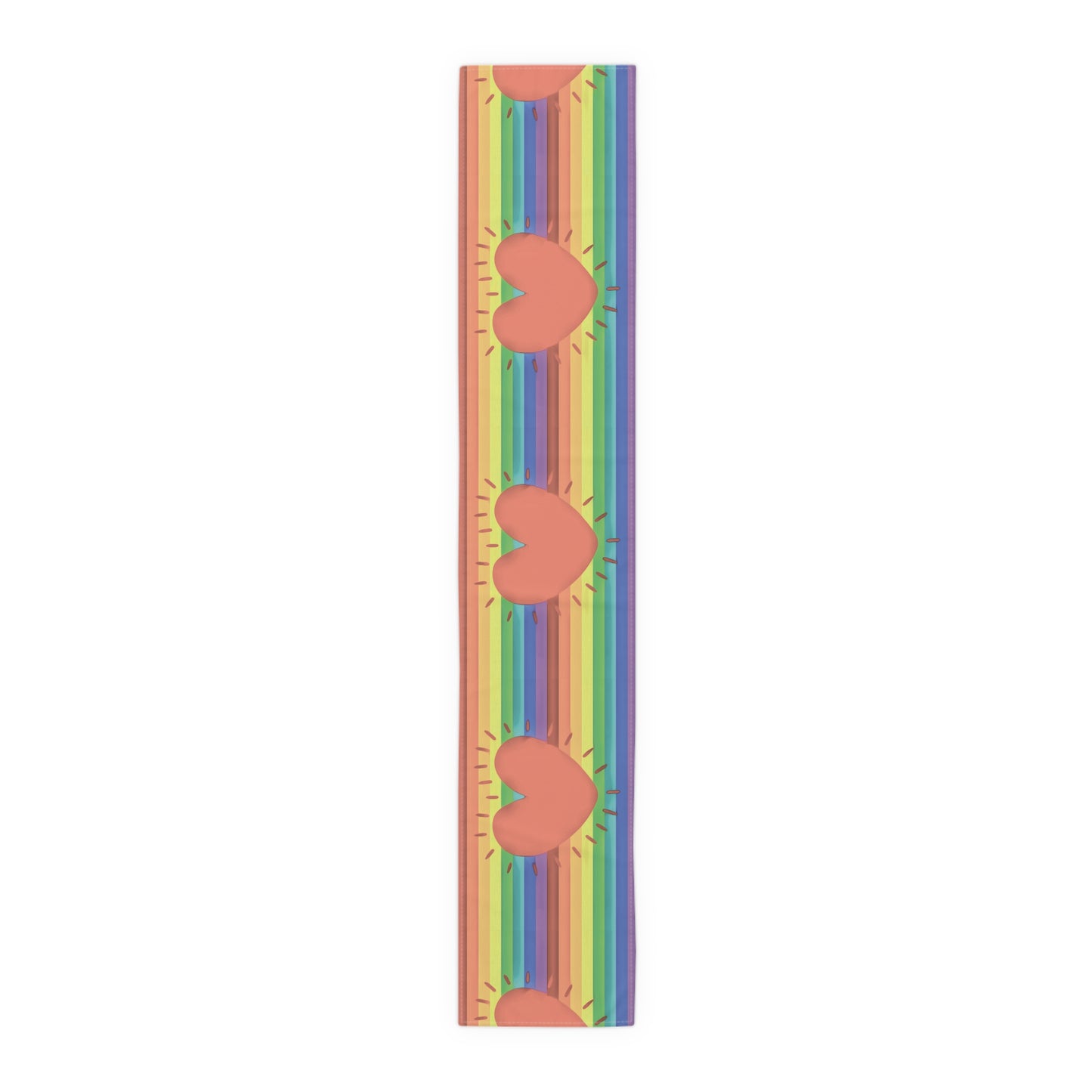 Rainbow Love Pride Cotton Poly Table Runner