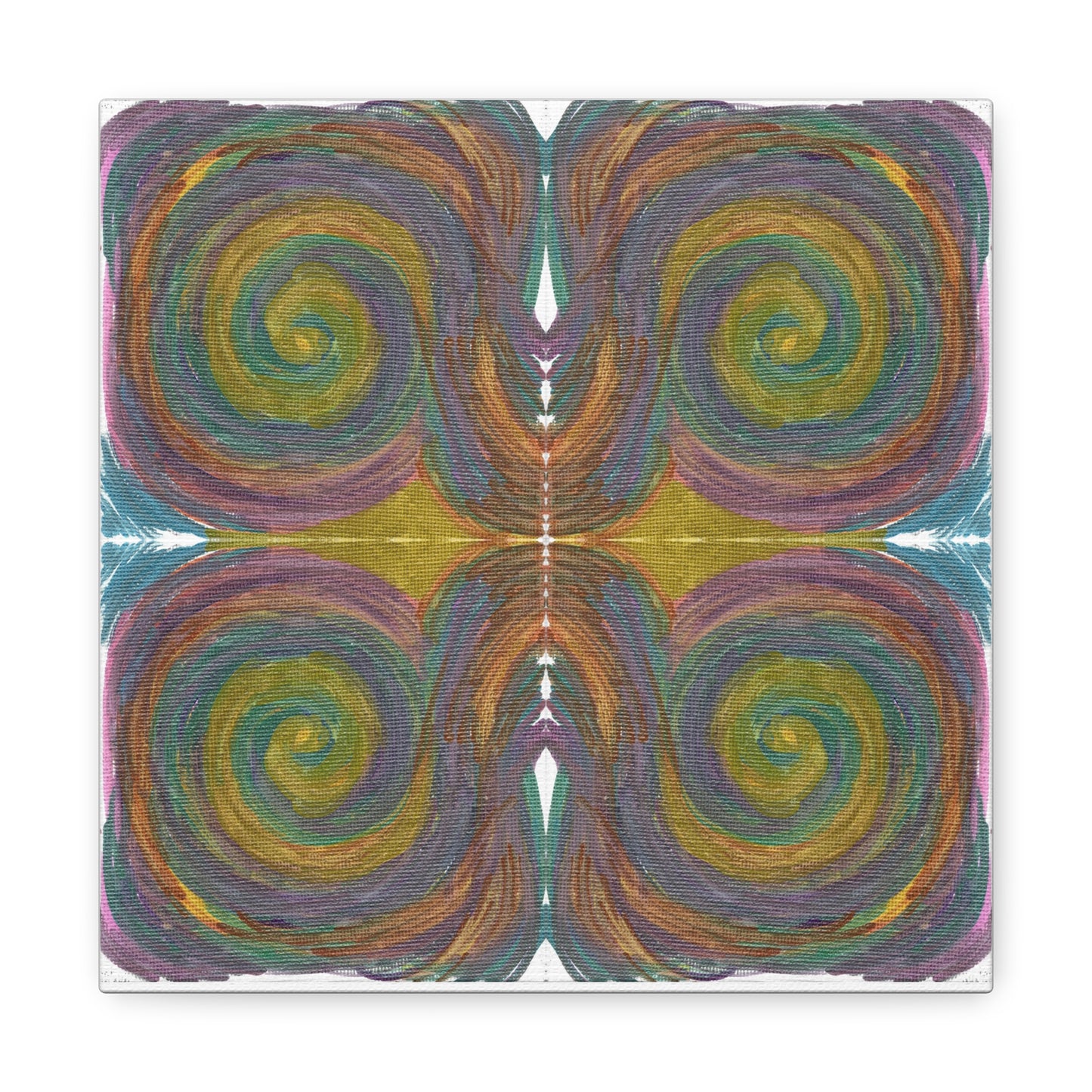 Solar Spirals Mosaic Caden Caraco Canvas Gallery Wrap