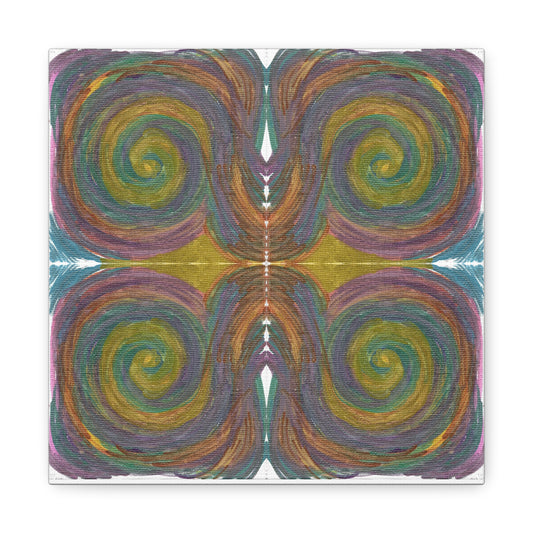 Solar Spirals Mosaic Caden Caraco Canvas Gallery Wrap