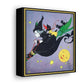 Witch Black Cats Boomride Retro Halloween Print Canvas Gallery Wrap