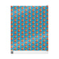 Reindeer With Bow Blue Mid Century Retro Christmas Print Holiday Gift Wrap Paper - Glossy Or Matte