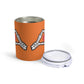 Skeleton Heart Hands Halloween Orange Stainless Steel Tumbler 10oz