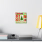 Christmas Tree Retro Mod Retro Christmas Canvas Gallery Wrap