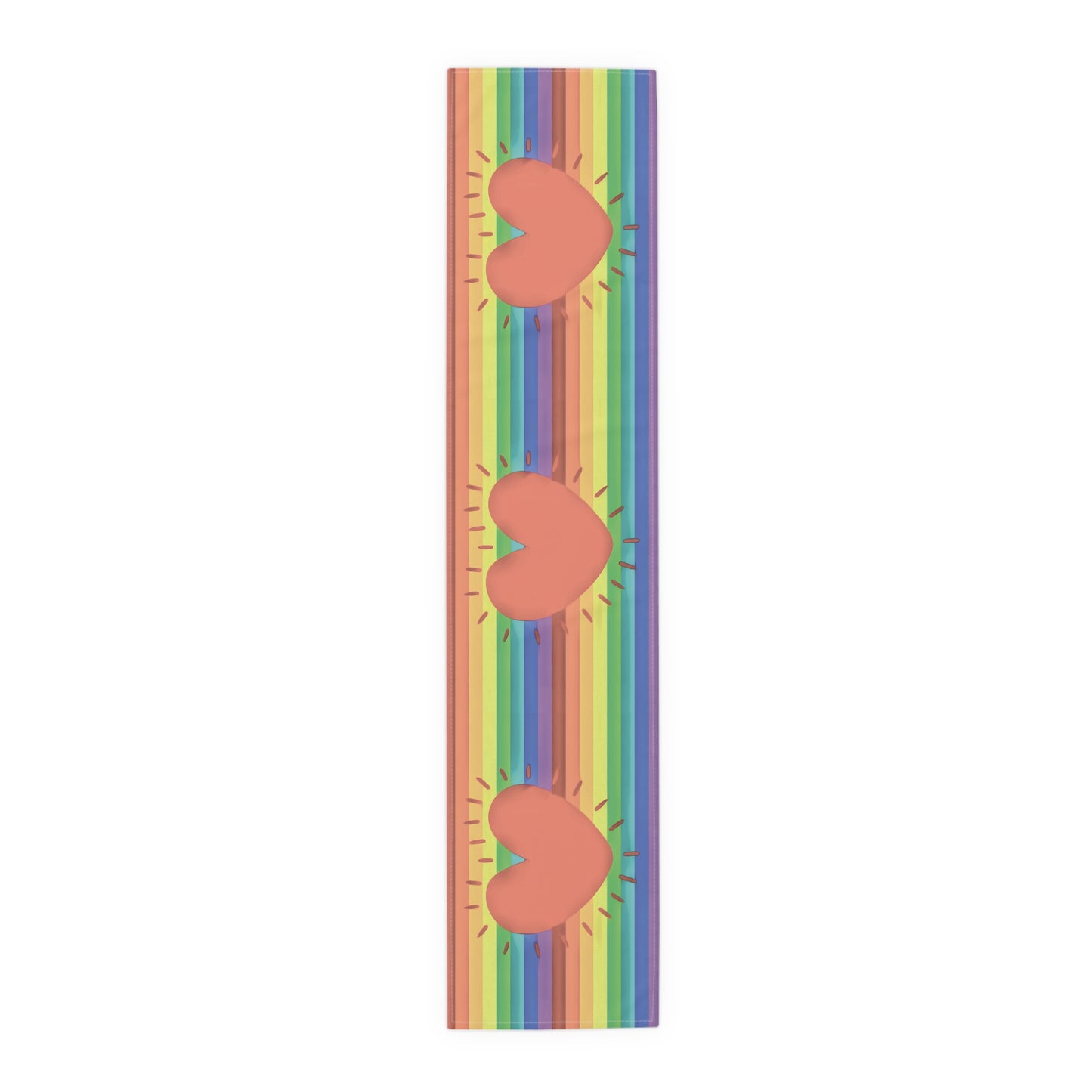 Rainbow Love Pride Cotton Poly Table Runner