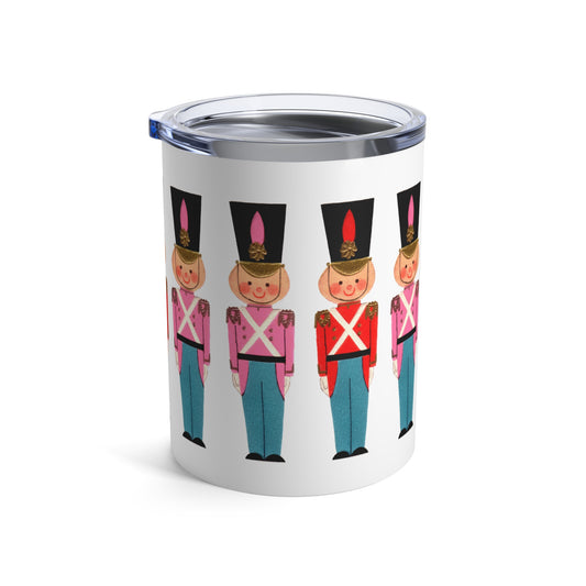 Christmas Toy Soldiers Retro Mid Century Christmas Print Stainless Steel Tumbler 10oz