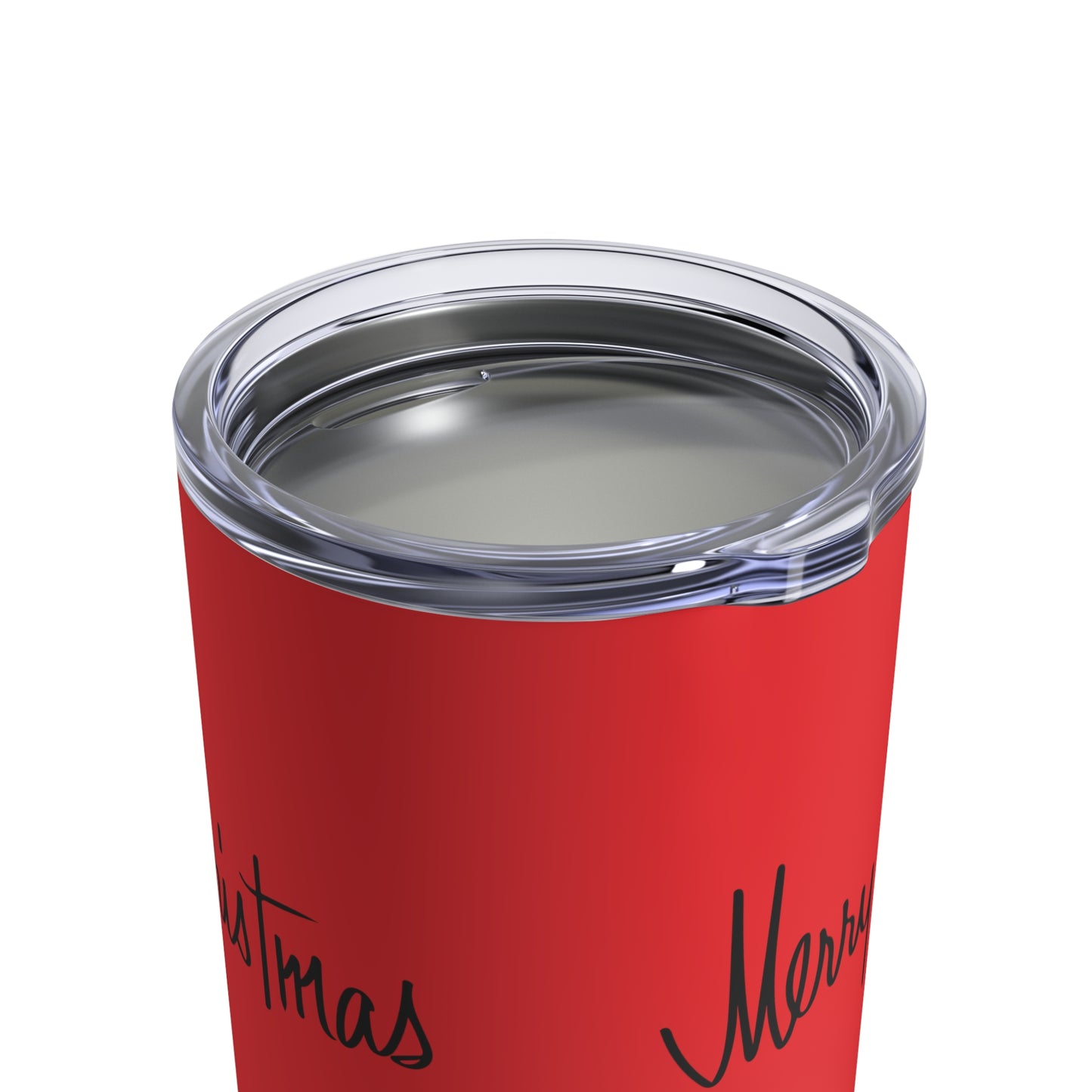 Merry Christmas Red Mid Century Retro Christmas Stainless Steel Tumbler 10oz