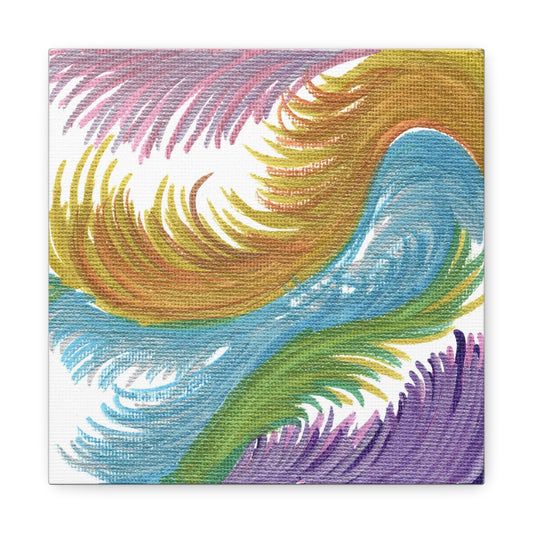 Space Feathers Caden Caraco Canvas Gallery Wrap