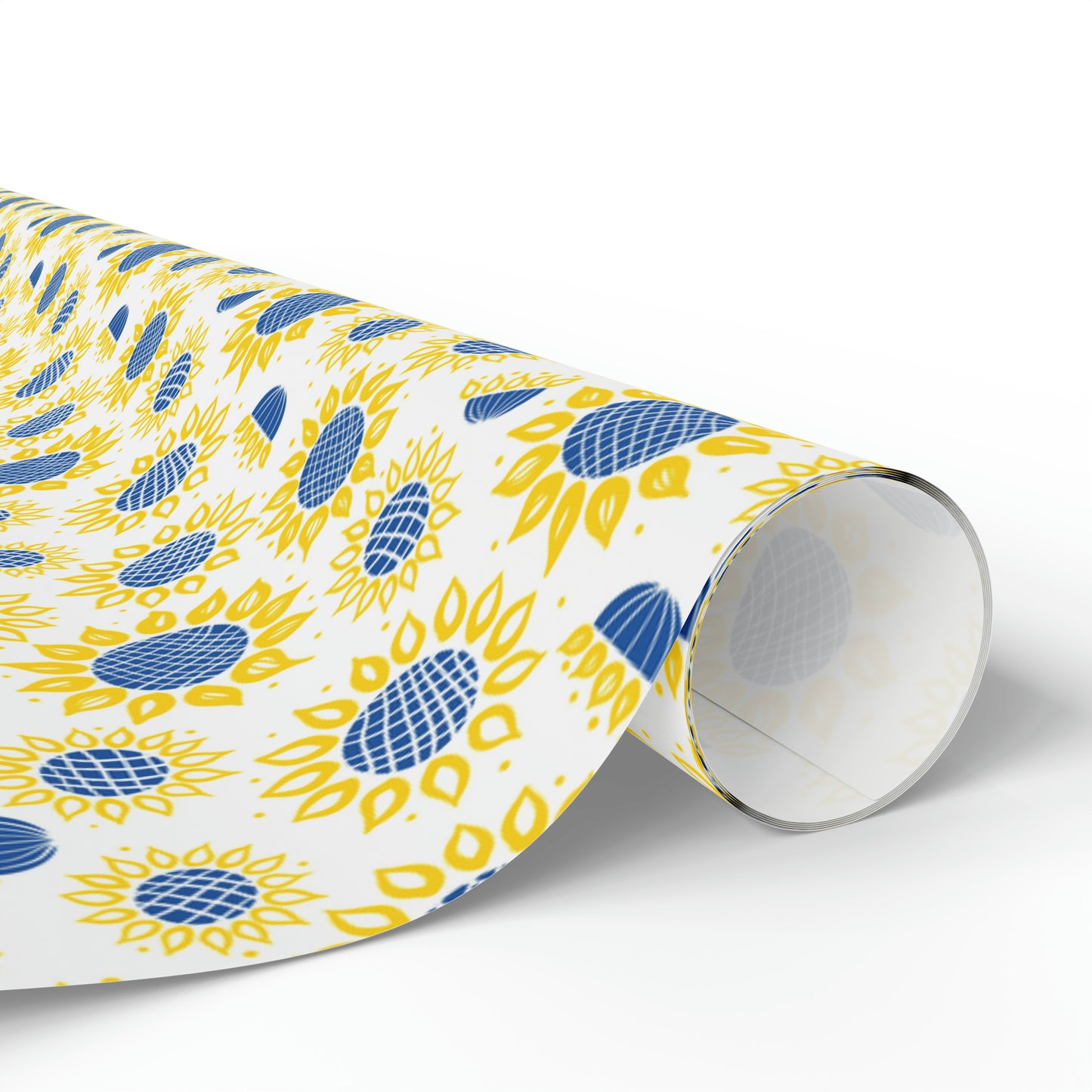 Ukranian Sunflowers Spring Print Holiday Gift Wrap Paper - Glossy Or Matte