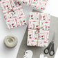 Christmas Cocktails Mid Century Retro Christmas Print Holiday Gift Wrap Paper - Glossy Or Matte